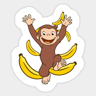 Curious George Banana Sticker